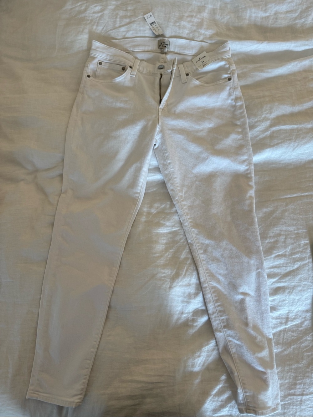 NWT J. Crew White Skinny Jeans